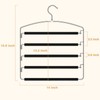 Roylvan Trouser Hangers 5 Layers 2 Pack 360° Rotating Foam