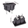 uxcell Uxcell C8 Panel Mount Plug Adapter 250VAC 2.5A 2