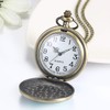 JewelryWe Father's Day Gift Pocket Watch Men's Retro Royal Flush