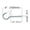 LLB 4 inch Screw-in Hooks Large Heavy Duty Cup Hooks