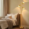QiMH Tree Floor Lamp with 3 Light Bulbs, Standing Tall