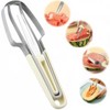 JAONLD 3-in-1 Stainless Steel Fruit Slicer, Melon Cutter, Fast Watermelon