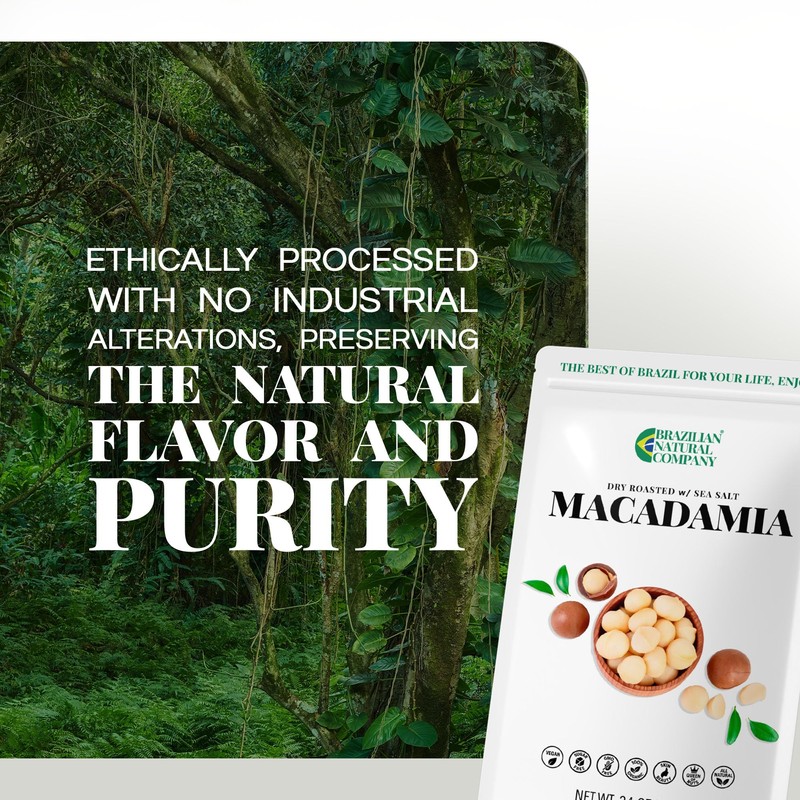 Macadamia Nuts 24 oz, Stand Up Pouch – Rich in