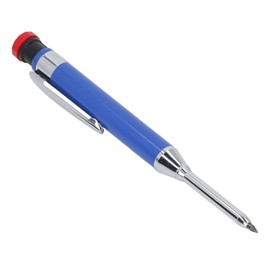 Mechanical Carpenter's Pencil, Durable, Long Nose, Deep Hole Marking Tools for Woodworking, Architect Construction (Blue)