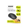 Port Connect Wired Mouse PC USB-A Ambidextrous Pro Black
