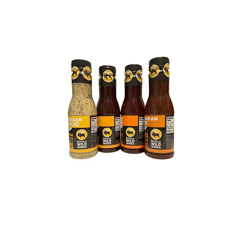 Buffalo Wild Wings Sauce Variety Sampler Bundle - Parmesan Garlic,