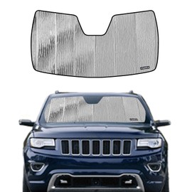 Pigenius Windshield Sun Shade for Jeep Grand Cherokee 2014-2021, Grand Cherokee WK 2022 Front Window Sunshade - AstraGuard