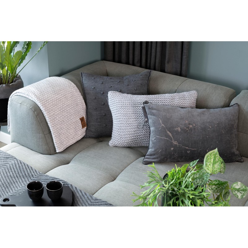 Knit Factory - Vinz Cushion - Black - 60 x