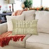 Easternproject Happy Fall Pillow Covers 12x20 Inch Maple Leaf Throw