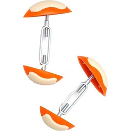YIBOOOM Shoe Stretcher, Set of 2, Adjustment Equipment, Adjustment, Width Adjustment, Shoe Size Adjustment, Prevents Shoe Shape Shape, Unisex, Mini Shoe Stretcher, Left and Right Hand, Orange, orange