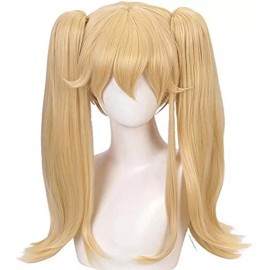 Lucky Day Peluca Cabello Rubio Con Coletas Separables Conpinza Cosplay