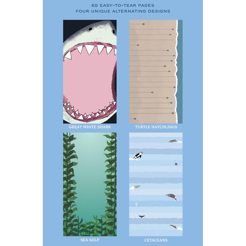 The Unemployed Philosophers Guild Sea Life Notepad - 65 Easy-Tear