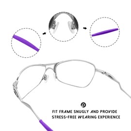 PapaViva Kits de goma de repuesto para Oakley Crosshair 1.0, Azul, Crosshair 1.0