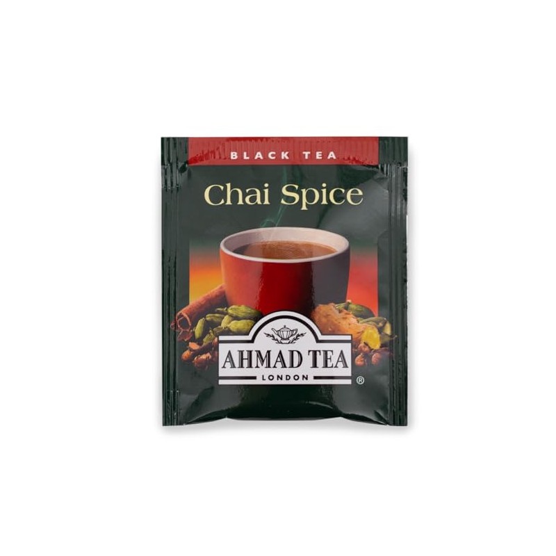 Ahmad Tea Black Tea, Chai Spice Teabags, 20 ct (Pack