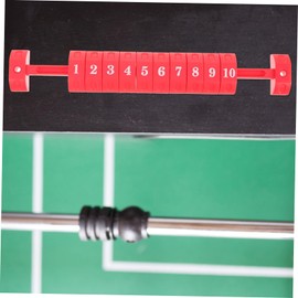 BESPORTBLE 2pcs Football Scorer Scoreboards Soccer Games Billiard Table Goal Foosball Score Table Soccer Score Board Flipper Scorebook Matches Mini Football Mini Scoreboard Scorers Plastic