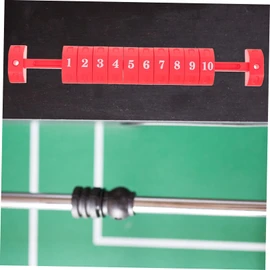 BESPORTBLE 2pcs Football Scorer Scoreboards Soccer Games Billiard Table Goal Foosball Score Table Soccer Score Board Flipper Scorebook Matches Mini Football Mini Scoreboard Scorers Plastic