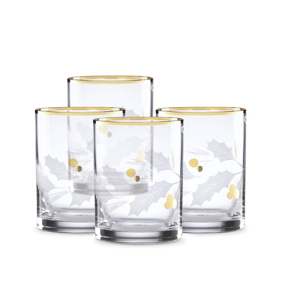 Lenox 886861 Holiday Gold 4-Piece Double Old Fashioned Set