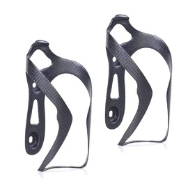 ThinkTop 2Pack Full Carbon Fiber Bike Water Bottle Cage Holder Brackets Ultra Light Black for Mountain Road Bike MTB Bicycle Accessories