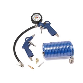 Air Tool kit 6 Pcs Compressed Air Set Pneumatic Compressor accesories Tool(Dark Blue)
