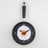 Wall Clock ABS Fried Egg Frying Pan Shape Silent Battery