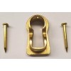 Polish Brass Keyhole Insert cover thread escutcheon antique vintage key