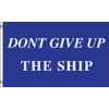 Don't Give Up The Ship Flag 3x5ft Poly