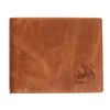 BULL GUARD Mens Leather Wallet Bifold with ID Window and
