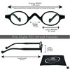 proSPORT Oval Reading Reader Glasses +1.25 2 Pairs of Black