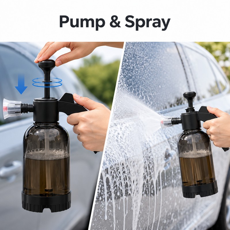 2L Foam Sprayer for Car Washing – Hand Pump Pressure