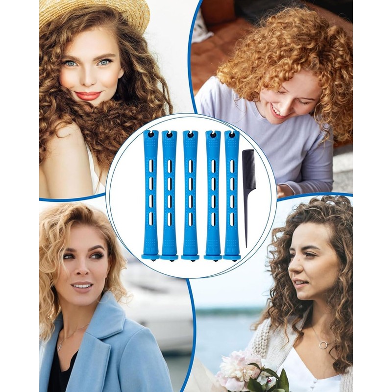 YATEICBC Pack of 40 Small Perm Curlers, 0.35 Inch Perm