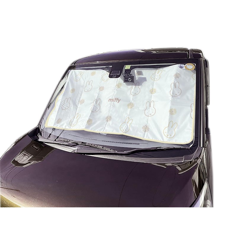 Miffy LIC-MF0162 Miffy Nicot Sunshade 4 Windshield Sun Shade Heat