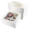 Culpitt 4 Hole Cupcake Box, 5 Pack, White Cupcake Boxes