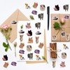500PCS Funny Cat Stickers Roll 10 Styles Cat Meme Stickers