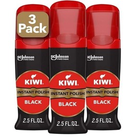 Shine & Protect Liquid Shoe Instant Shine & Protect Liquid Shoe Polish, Black, Pack of 3