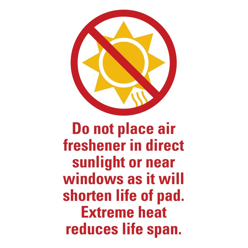 Individually Wrapped - Professional Car Air Freshener Pads - Remove