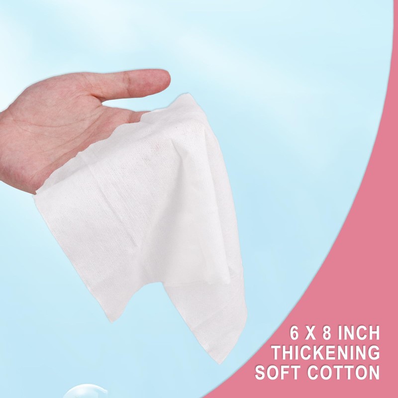 Gisdo 100 Pcs Fragrance Free, Plant Based Wet Wipes, Aloe