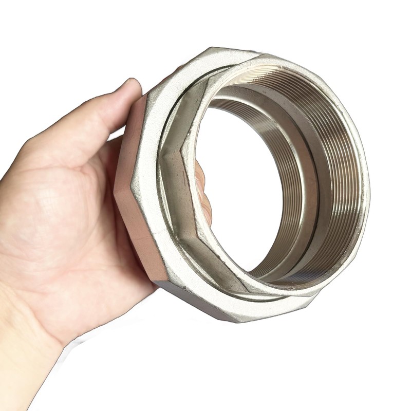 LOZOME 4" Union Pipe 304 Stainless Steel NPT Female Thread