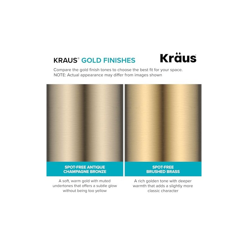 KRAUS Boden Kitchen Soap and Lotion Dispenser in Brushed Brass,