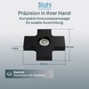Stahl Präzisionslibellen Cross Spirit Level - Compact & Robust Spirit
