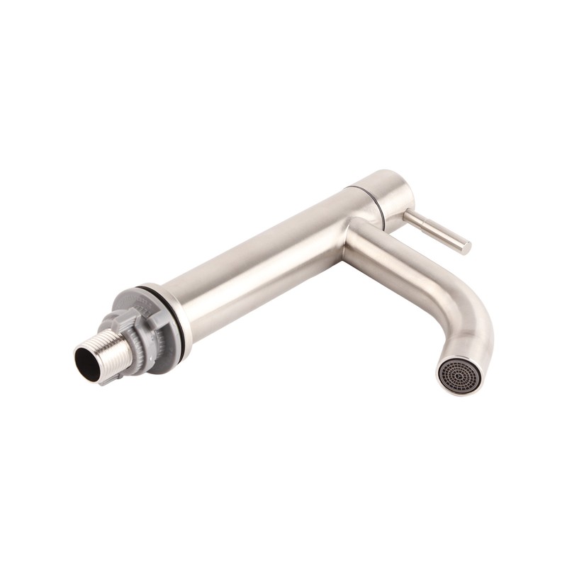 Stainless Steel Brushed Surface Basin Water Faucet Bathroom Single Cold