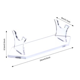 uxcell Acrylic Light Saber Display Stand, 9.5 Inch Sword Display Stand for Sword Baseball Bat Desktop Decoration CLear