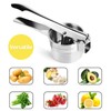 Large Potato Ricer Stainless Steel, Potato Masher Stronger, with Longer