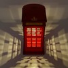 GOWENIC Retro London Telephone Booth Night Light, USB Charging LED