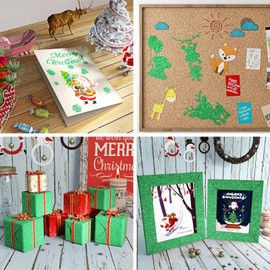 FunStick Irish Green Glitter Wallpaper Peel and Stick for Bedroom Kids Removable Green Glitter Contact Paper Self Adhesive Fabric Glitter Wallpaper Decorative for Walls Cabinets Drawers 15.8"x78.8"