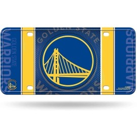 Rico Industries Golden State Warriors Metal Auto Tag License Plate, Jersey Design, 6x12 Inch