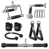 DYNASQUARE Cable Machine Attachments Set Combo, LAT Pulldown Attachments with