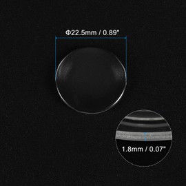 sourcing map 16pcs Watch Crystal Glass Lens, 24mm Single Dome Round Glasses Watch Face Crystals Len Replacement Parts for Watchmaker Repair, Clear