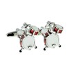 Red Drumkit Drum Cufflinks AJ206