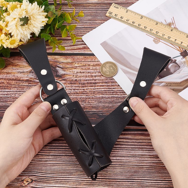 GORGECRAFT Renaissance Leather Sword Holster Right Hand Sword Sheath Belt