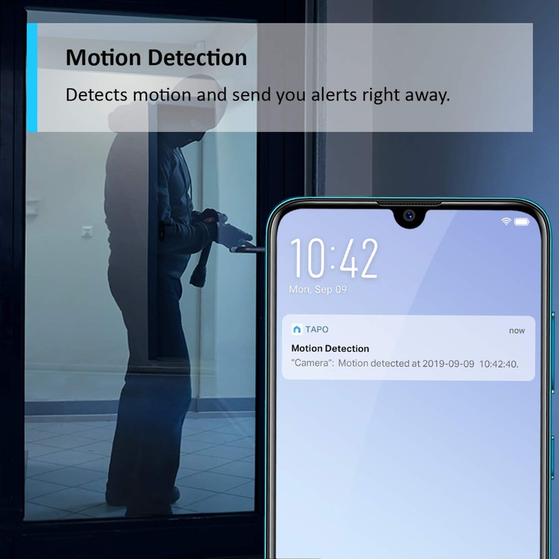 Tapo Mini Smart Security Camera, Indoor CCTV, Works with Alexa